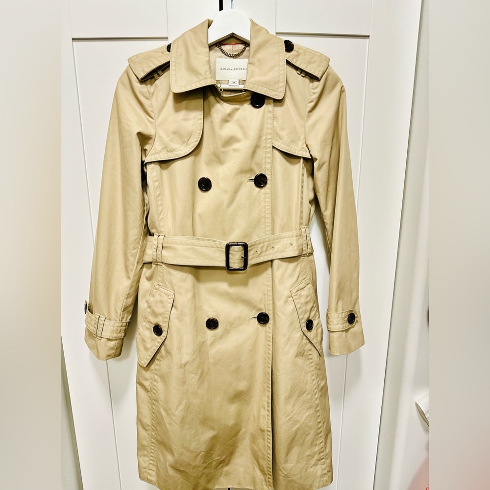 Banana Republic Trench Coat Petite XS